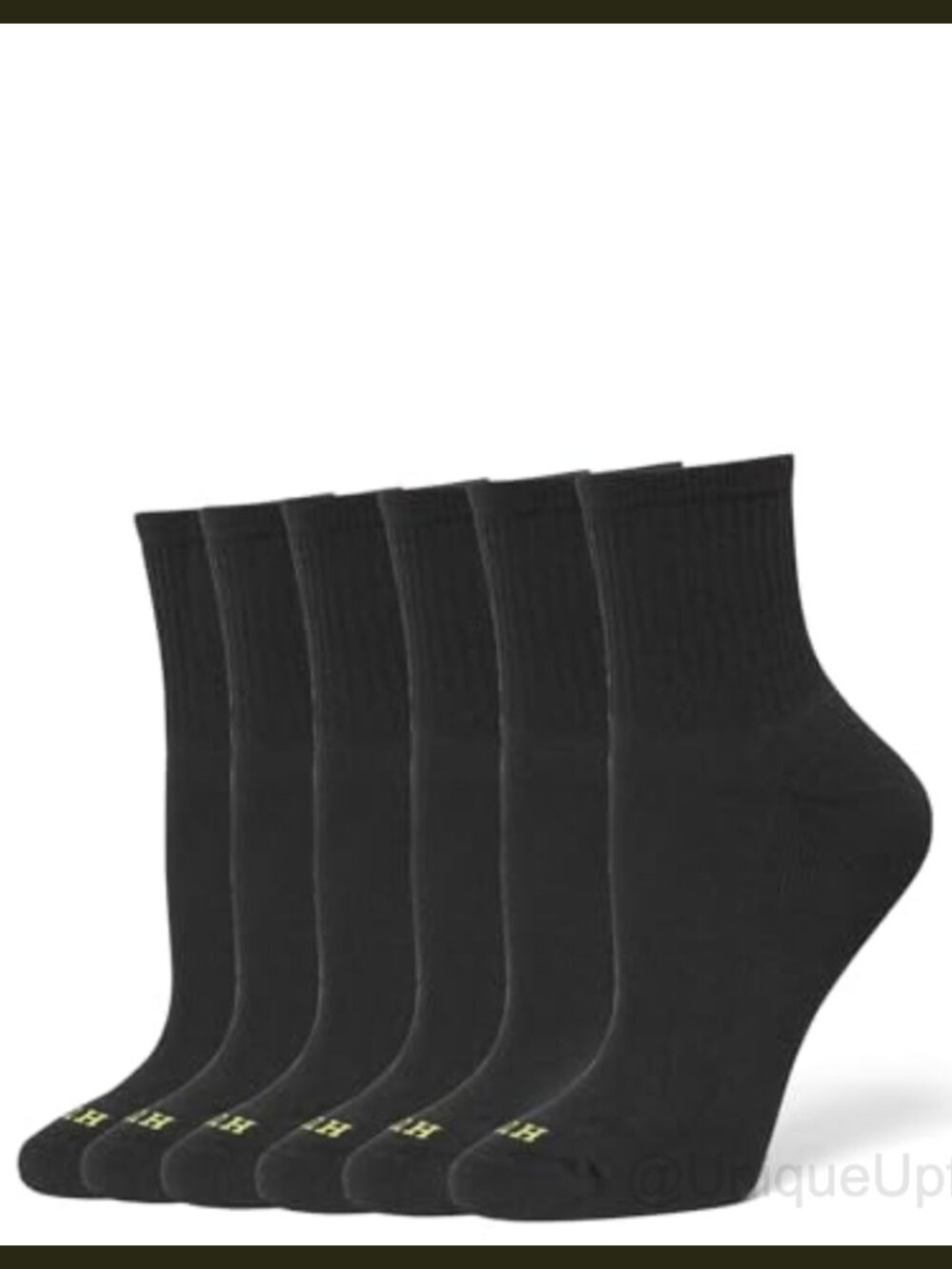 Women's Mini Crew Socks Cotton Blend Cushioned Athletic 6-Pack